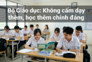 Bộ GD sẽ sửa quy định dạy thêm, học thêm