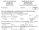 Đề giữa học kỳ 2 Toán 10 THPT Phan Đình Phùng năm 2026