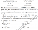 Đề giữa kỳ 2 Toán 12 trường THPT Trần Quốc Tuấn năm 2026 (Có đáp án)