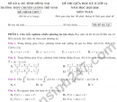 Đề giữa kỳ 2 Toán 12 trường chuyên Lương Thế Vinh năm 2026 (Có đáp án)