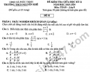 Đề thi giữa kỳ 2 môn Toán lớp 8 trường THCS Nguyên Khê năm 2026