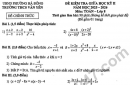 Đề thi giữa học kỳ 2 môn Toán lớp 8 trường THCS Văn Yên năm 2026