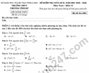 Đề giữa kì 2 Toán 12 trường THPT Trương Vĩnh Ký năm 2026 (Có đáp án)