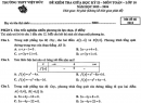Đề giữa học kỳ 2 Toán 10 trường THPT Việt Đức năm 2026