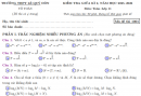 Đề giữa kì 2 Toán 11 trường THPT Lê Quý Đôn năm 2026