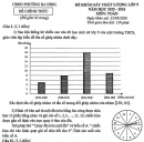 Đề khảo sát chất lượng Toán 9 phường Ba Đình năm 2026