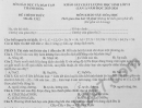 Đáp án và đề thi thử tốt nghiệp THPT 2026 môn Hóa lần 1 - Sở GD Thanh Hóa