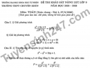 Đề khảo sát Toán 9 Trường THPT Chuyên KHTN năm 2026 (Có đáp án)