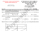 Đề thi thử tốt nghiệp THPT môn Toán 2026 - THPT Mường Lát (lần 2)