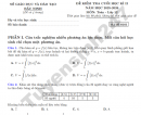 Đề thi học kì 2 lớp 12 môn Toán - Sở GD Bắc Ninh 2026