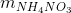 {m_{N{H_4}N{O_3}}}