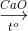 \mathrel{\mathop{\kern0pt\longrightarrow} \limits_{{t^o}}^{CaO}}
