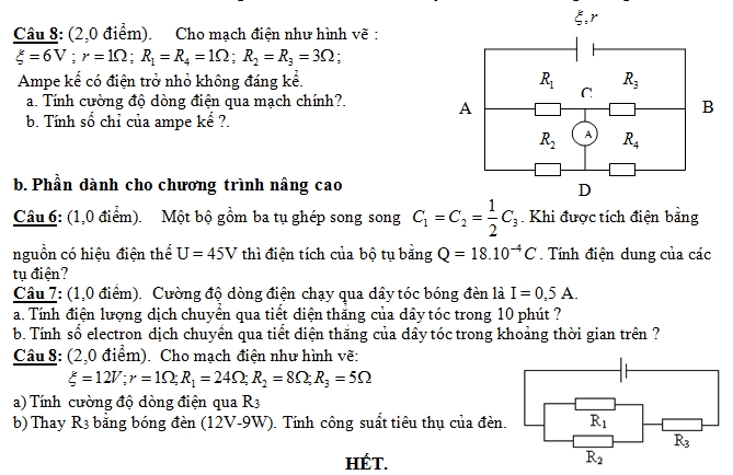 De thi hoc ki 1 lop 11 mon Ly nam 2013 (Phan 1)