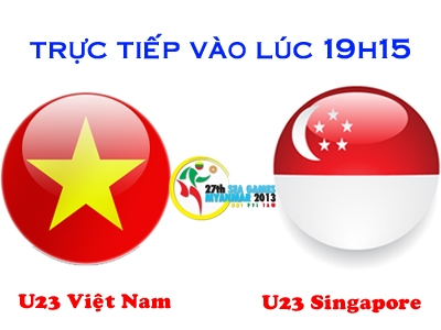 Truc tiep tran U23 Viet Nam - U23 Singapore